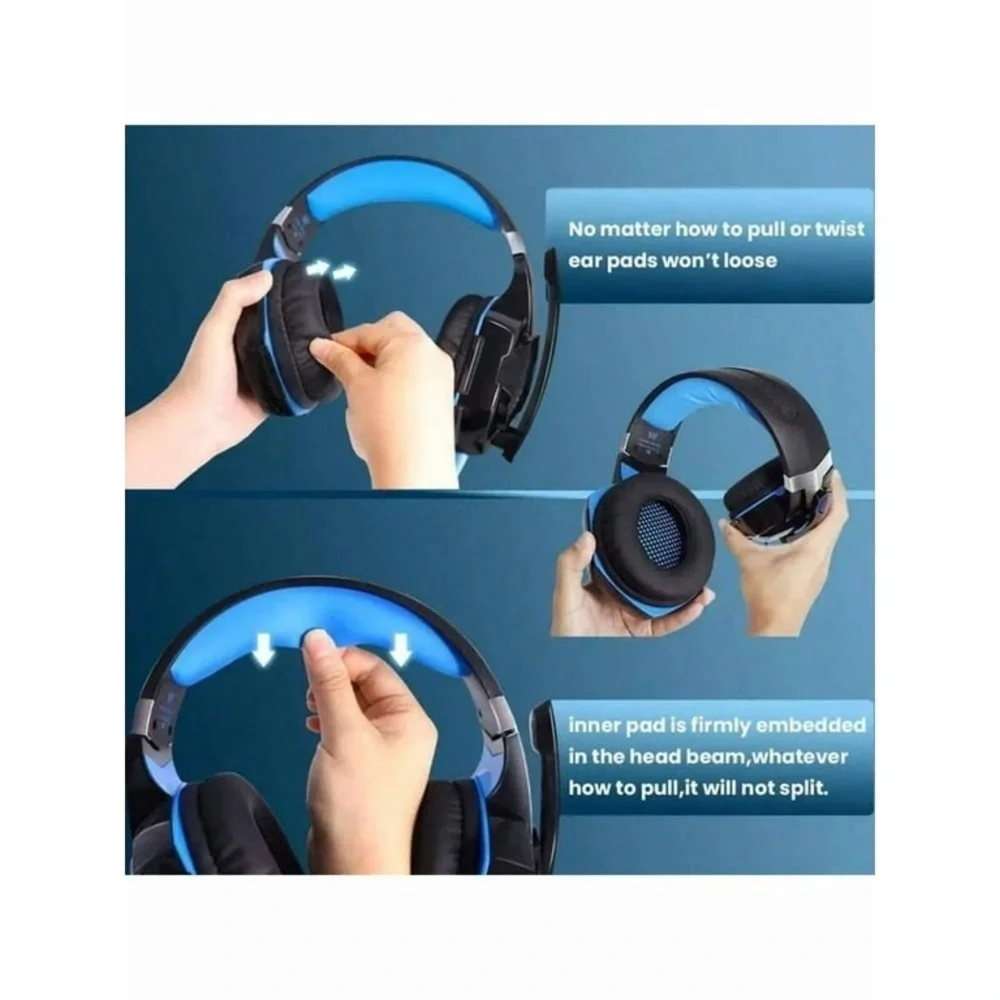 New Blue and Black Gaming Headset